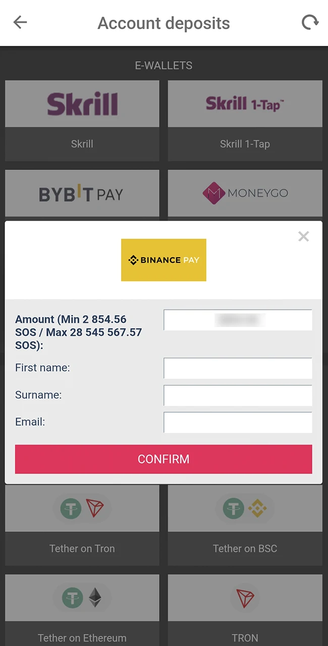 Add money securely on the official DBbet website.