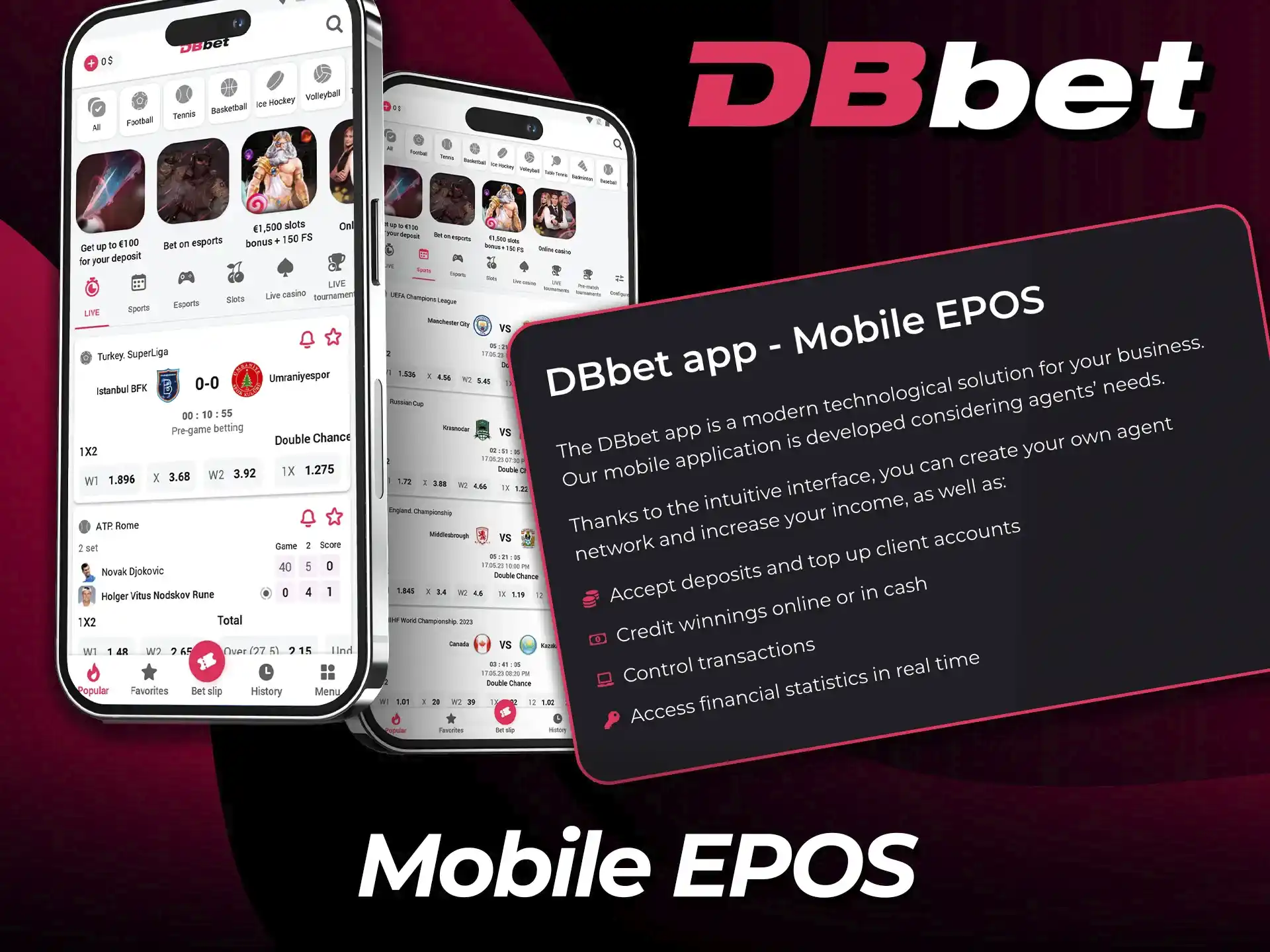Explore the mobile EPOS application on the DBBet site today.